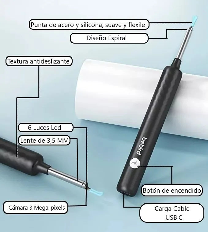 Limpiador de Oídos con Cámara HD