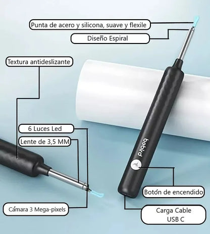 Limpiador de Oídos con Cámara HD